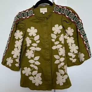 Sézane Olive Anton Blouse